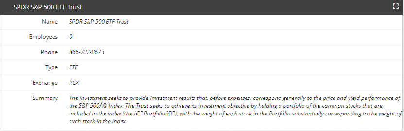 Company or fund info